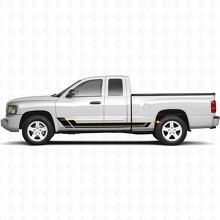 Kit de vinilo con franjas gemelas para paneles laterales de Dodge Dakota 2005-2011 2