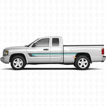 Triple Stripe Door Side Vinyl Decal for Dodge Dakota 2005-2011 2