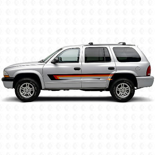 Triple Stripe Door Side Vinyl Decal for Dodge Durango 1998-2003