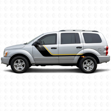 Twin Stripes Door Side Vinyl Decal for Dodge Durango 2004-2009 2