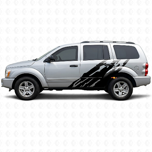 Mud Splash Graphic Door Side Vinyl Decal for Dodge Durango 2004-2009 1