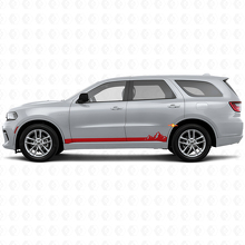 Mountains Thin Stripes Rocker Panel Vinyl Decal for Dodge Durango 2011+ 3