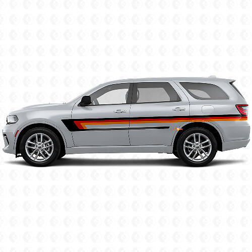 Decal Vinyl à Bandes Triples Latérales pour Porte Dodge Durango 2011+ 1