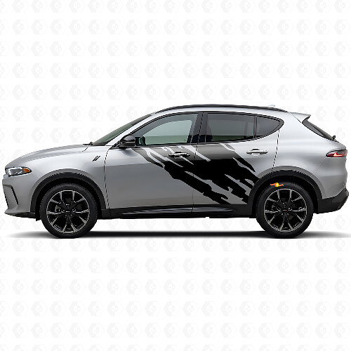 Mud Splash Graphic Door Side Vinyl Decal for Dodge Hornet 2023+ 1