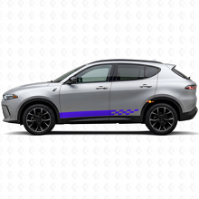 Checkered Stripes Rocker Panel Vinyl Decal for Dodge Hornet 2023+ 2