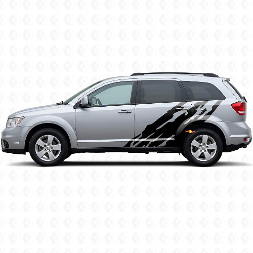 Mud Splash Graphic Door Side Vinyl Decal for Dodge Journey 2009-2020 1