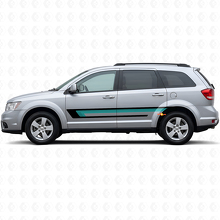 Triple Stripe Door Side Vinyl Decal for Dodge Journey 2009-2020 2