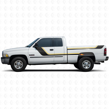 Twin Stripes Door and Rear Side Vinyl Decal Kit for Dodge Ram 1500 1994-2001 2