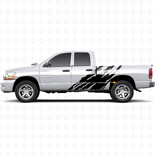 Mud Splash Graphic Side Vinyl Decal for Dodge Ram 1500 2002-2008 1