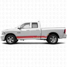 Vinyl Decal for Dodge Ram 1500 2011–2018 with Intertwined Curved Stripes Rocker Panel 3