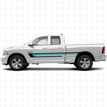 Triple Stripe Door Side Vinyl Decal for Dodge Ram 1500 2011-2018 2