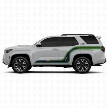 Curved Racing Lines Side Vinyl Stickers Decal For Toyota 4Runner 2