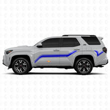 Vinyl Stickers Decal with Curved Side Stripes for Toyota 4Runner 2