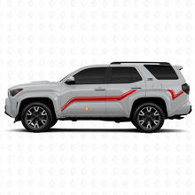 Vinyl Stickers Decal with Curved Side Stripes for Toyota 4Runner 3