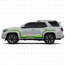 Kit de calcomanías laterales de vinilo con triple raya de competición para Toyota 4Runner 3