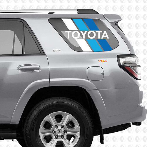 Retro Style Stripes Rear Side Window Vinyl Decals for Toyota 4Runner