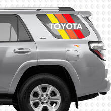 Retro Style Stripes Rear Side Window Vinyl Decals for Toyota 4Runner_2