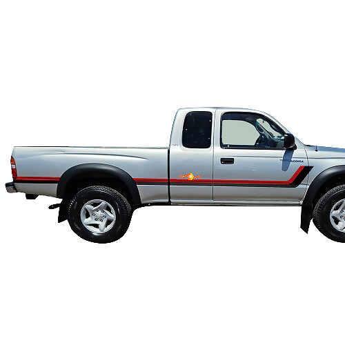 Vinyl Decal with Twin Stripes for Toyota Tacoma 1995-2004 1