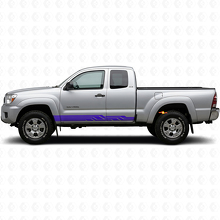 Stripes Courbées Entrelacées Autocollant Vinyle de Bas de Caisson pour Toyota Tacoma 2004-2015 2
