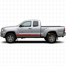 Stripes Courbées Entrelacées Autocollant Vinyle de Bas de Caisson pour Toyota Tacoma 2004-2015 3