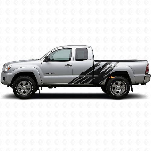 Mud Splash Graphic Side Vinyl Decal for Toyota Tacoma 2004-2015 1
