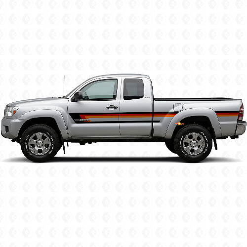 Triple Stripes Door Side Vinyl Decal for Toyota Tacoma 2004-2015