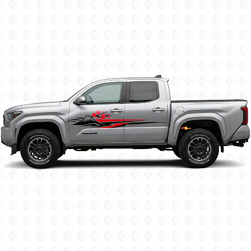 Japanese Sakura Graphic Side Vinyl Decal Kit for Toyota Tacoma 2023+ 1