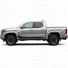 Kit de calcomanías de vinilo para paneles de rodilla con franjas dobles para Toyota Tacoma 2023+ 2