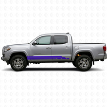 Curved Stripes Rocker Panel Door Vinyl Decal for Toyota Tacoma 2015-2023 2