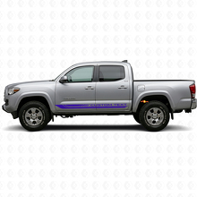 Rayures Courbées à Carreaux Autocollant Vinyle pour Bas de Caisse Toyota Tacoma 2015-2023 2