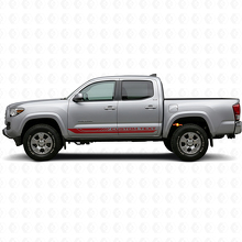 Rayures Courbées à Carreaux Autocollant Vinyle pour Bas de Caisse Toyota Tacoma 2015-2023 3