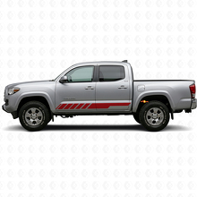 Kit de adhesivos de vinilo con franjas a cuadros para paneles laterales de Toyota Tacoma 2015-2023 3