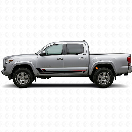 Kit de vinilo con franjas gemelas para paneles laterales para Toyota Tacoma 2015-2023 1