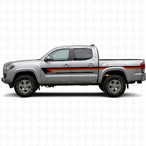 Triple Stripes Door Side Vinyl Decal for Toyota Tacoma 2015-2023