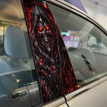 Cyber Reaper Skull Pillar Doors Vinyl Decal Sticker 2