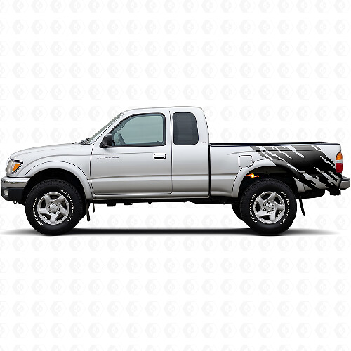 Graphic de projection de boue autocollant en vinyle pour côté arrière Toyota Tacoma 1995-2004 1
