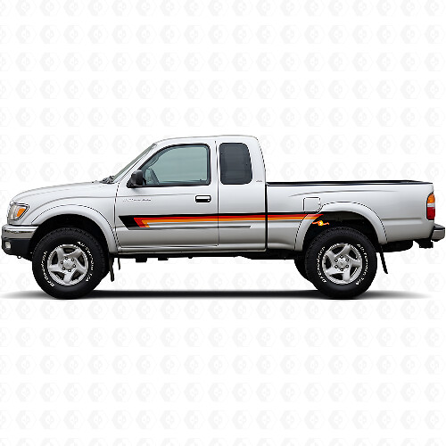 Triple Stripes Door Side Vinyl Decal for Toyota Tacoma 1995-2004 1