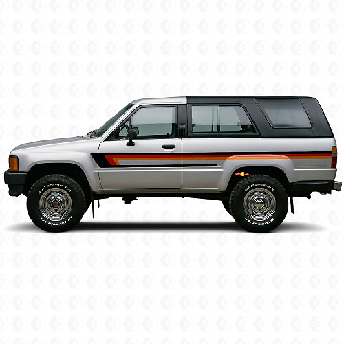 Triple Stripes Door Side Vinyl Decal for Toyota 4Runner 1984-1989 1