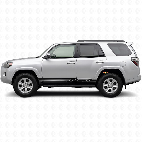 Intertwined Stripes Rocker Panel Vinyl Decal for Toyota 4Runner 2009-2024 1