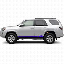 Mountains Thin Stripes Rocker Panel Vinyl Decal for Toyota 4Runner 2009-2024 2