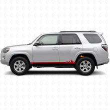 Mountains Thin Stripes Rocker Panel Vinyl Decal for Toyota 4Runner 2009-2024 3