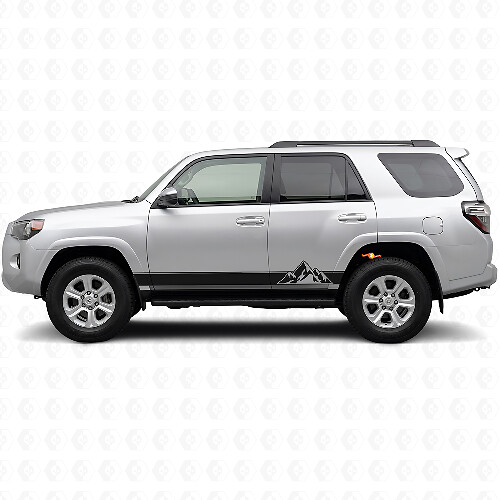 Mountains Style Stripes Rocker Panel Vinyl Decal Kit for Toyota 4Runner 2009-2024 1