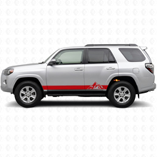 Mountains Style Stripes Rocker Panel Vinyl Decal Kit for Toyota 4Runner 2009-2024 3