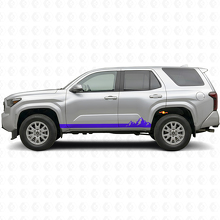 Vinyle autocollant pour bas de caisse avec fines rayures montagnes pour Toyota 4Runner 2024+ 2