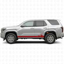 Vinyle autocollant pour bas de caisse avec fines rayures montagnes pour Toyota 4Runner 2024+ 3
