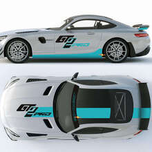 Racing GT2 Pro Side Hood Roof Trunk Vinyl Decal Kit For Mercedes AMG GT_5