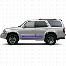 Autocross Curved Stripes Rocker Panel Vinyl Decal for Toyota 4Runner 1995-2002 2