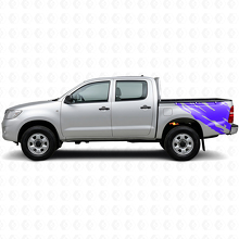 Graphic de projection de boue vinyle autocollant latéral arrière pour Toyota Hilux 2004-2015 2