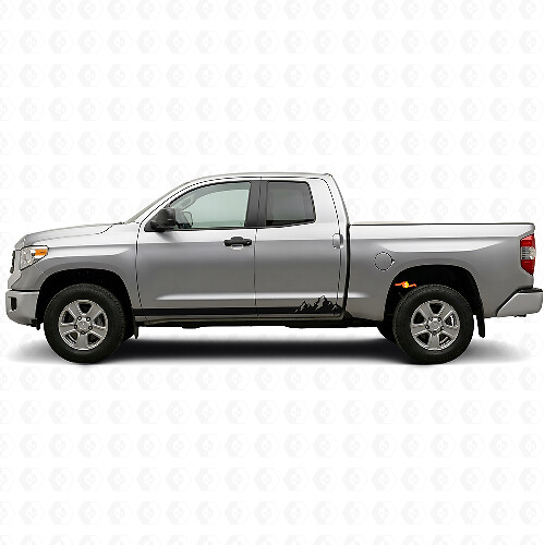 Mountains Thin Stripes Rocker Panel Vinyl Decal for Toyota Tundra 2007-2021