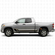 Twin Stripes Rocker Panel Vinyl Decal Kit for Toyota Tundra 2007-2021_2